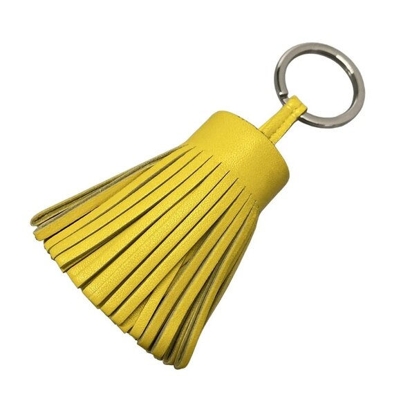 Auth HERMES Carmen Lime Agneau Milo U Bag Charm - Picture 1 of 4